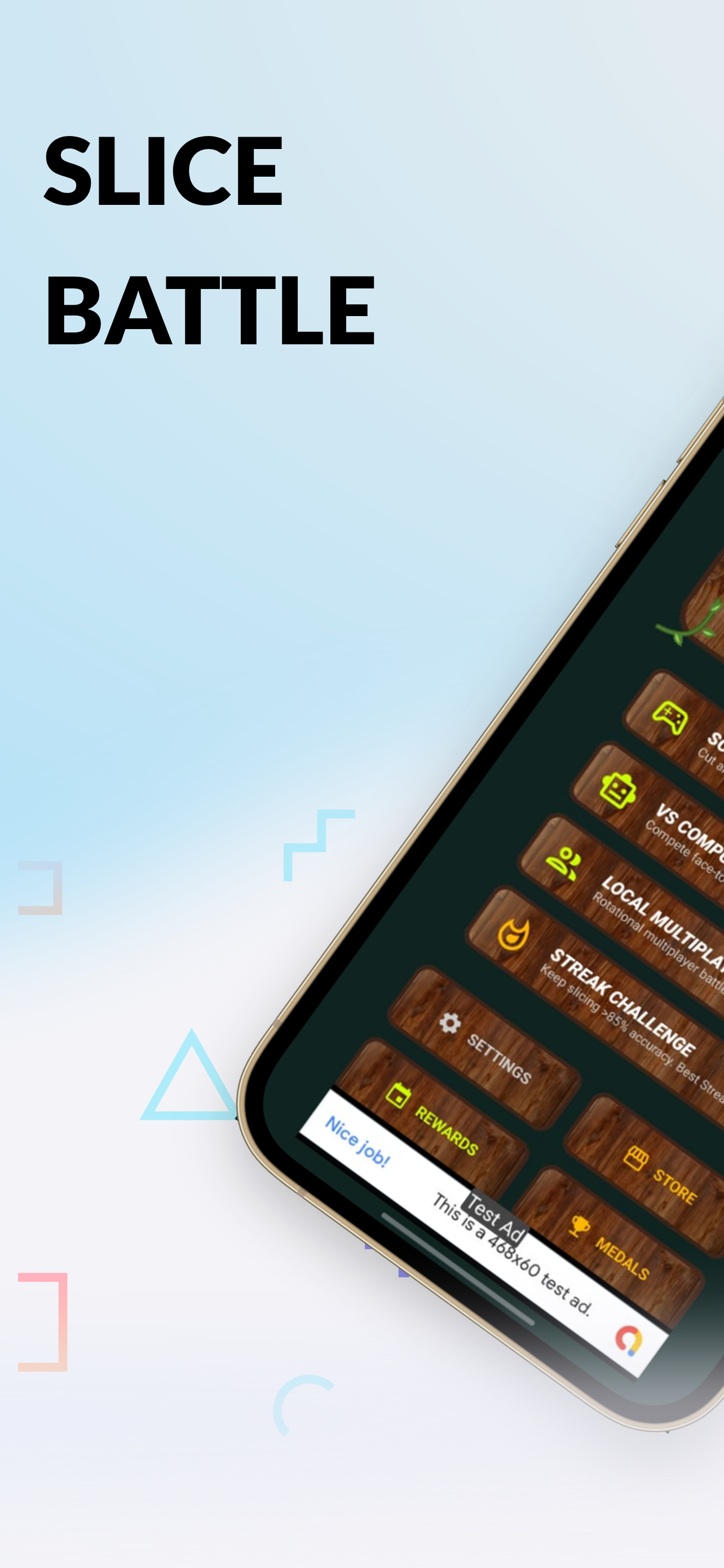 Slice Battle gameplay - slicing food items with precision